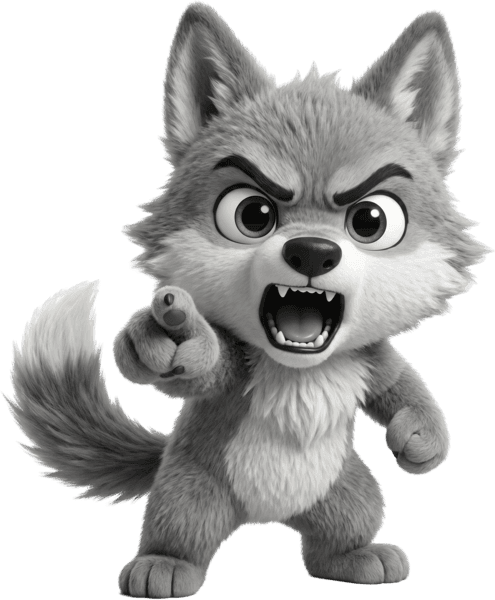 Wolfie looking full meltdown